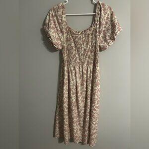 Floral Puff Sleeve Dress